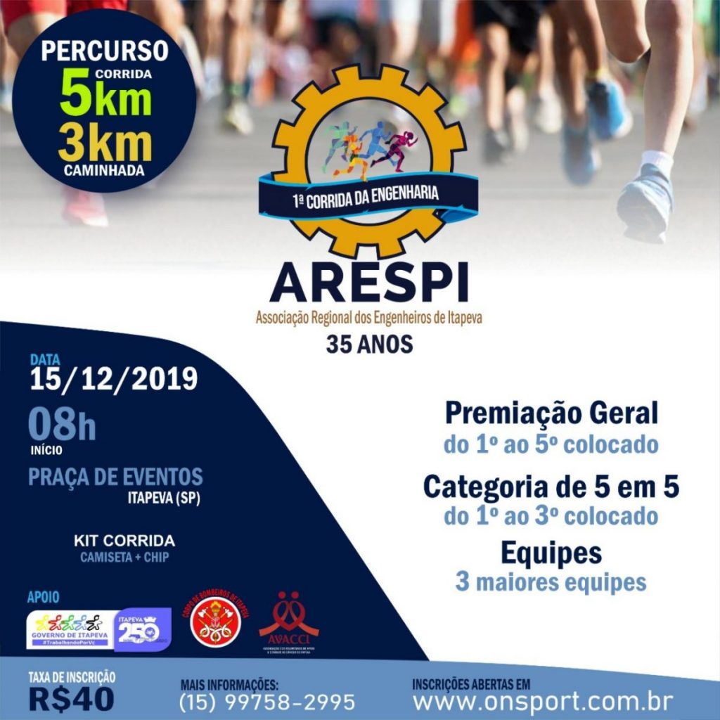 ARTE_CORRIDA Arespi promove a 1ª Corrida da Engenharia