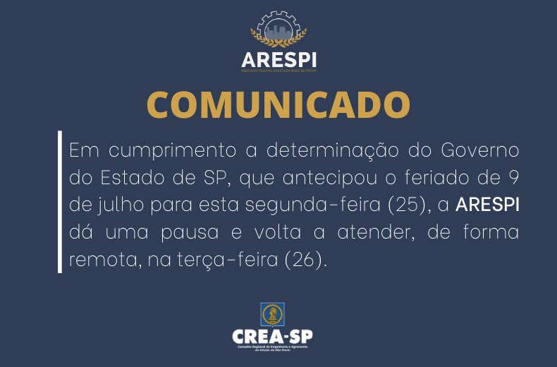 Comunicado – Feriado Antecipado Site Feriado antecipado nesta segunda-feira (25)