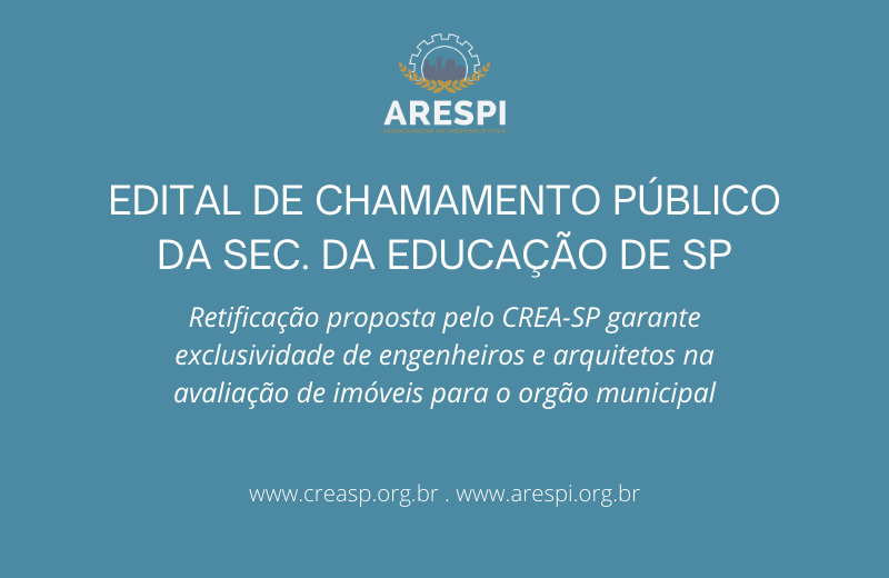 Edital de Chamamento Público da Secretaria de Educação de São Paulo