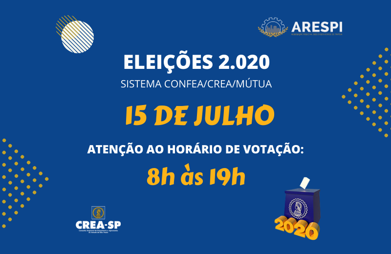 Cópia de Eleições CREASP – Locais de Votação ATENÇÃO ao Horário de Votação! Eleição do Sistema CONFEA/CREA/MÚTUA