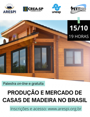 PALESTRA 15/10: Produção e Mercado de Casas de Madeira no Brasil