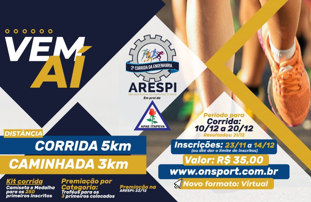 Corrida Site Vem aí a 2ª Corrida da Engenharia promovida pela ARESPI