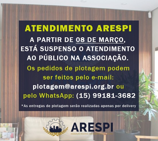 ARESPI suspende atendimento presencial a partir de 8 de março