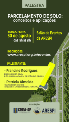Palestra Parcelamento de solo: conceitos e aplicação Palestra Parcelamento de solo: conceitos e aplicação