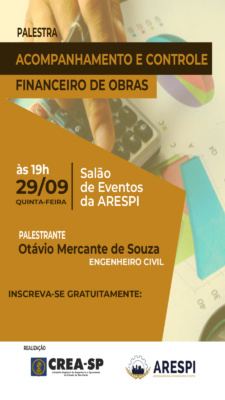 PALESTRA: “Acompanhamento e Controle Financeiro de Obras” PALESTRA: “Acompanhamento e Controle Financeiro de Obras”