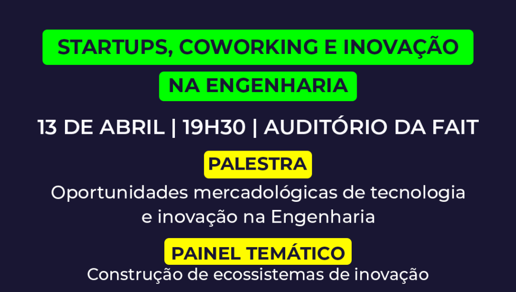 ARESPI e CREA-SP promovem evento sobre startups, coworking e inovação na Engenharia