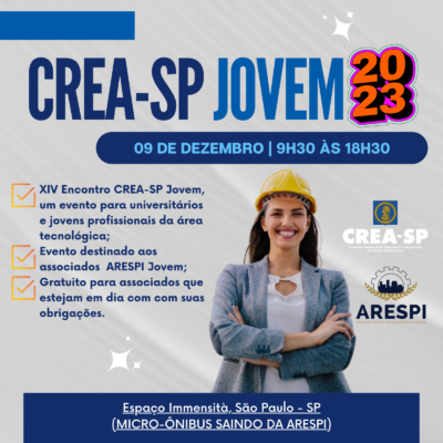 CREA-SP JOVEM 2023 – Embarque conosco nesta empolgante jornada de aprendizado